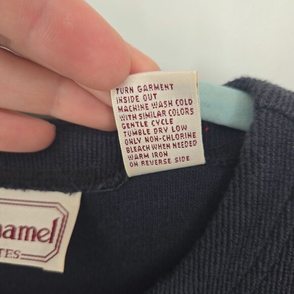 Bechamel womens petite small blue embroidered button embellished sweater - Picture 5 of 8